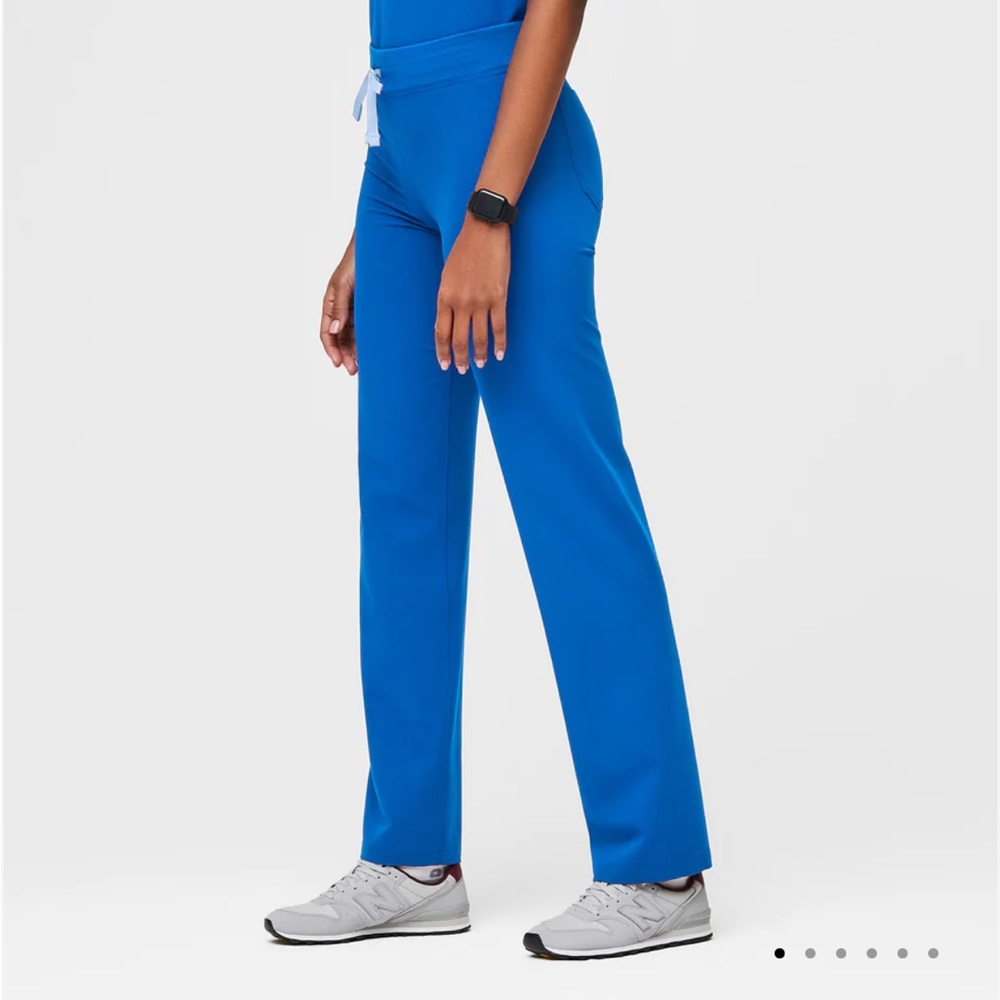 Figs Livingston Basic Scrub Pants Size Large Tall Royal Blue